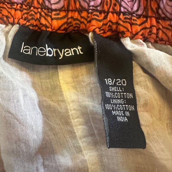 Lane Bryant 18/20 Maxi Skirt With Elastic Waistband & Boho Pattern - Picture 4 of 6